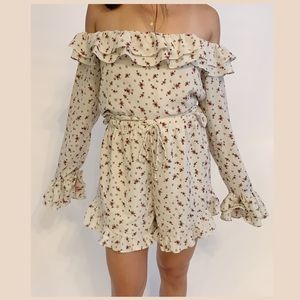 Sabo Skirt Floral Ruffle Shorts